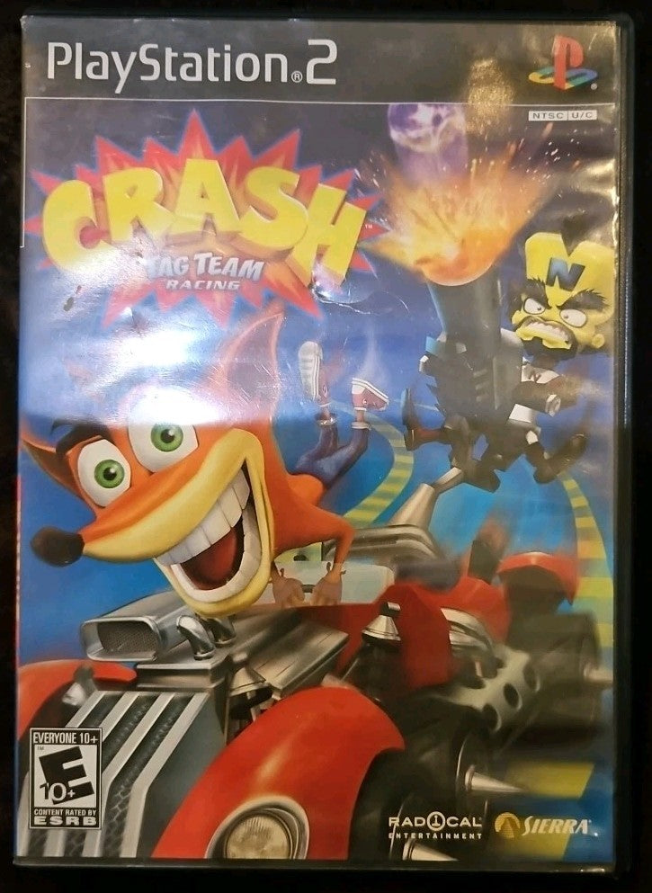 Crash: Tag Team Racing (PS2) No Game. Case + Artwok + Manual ONLY