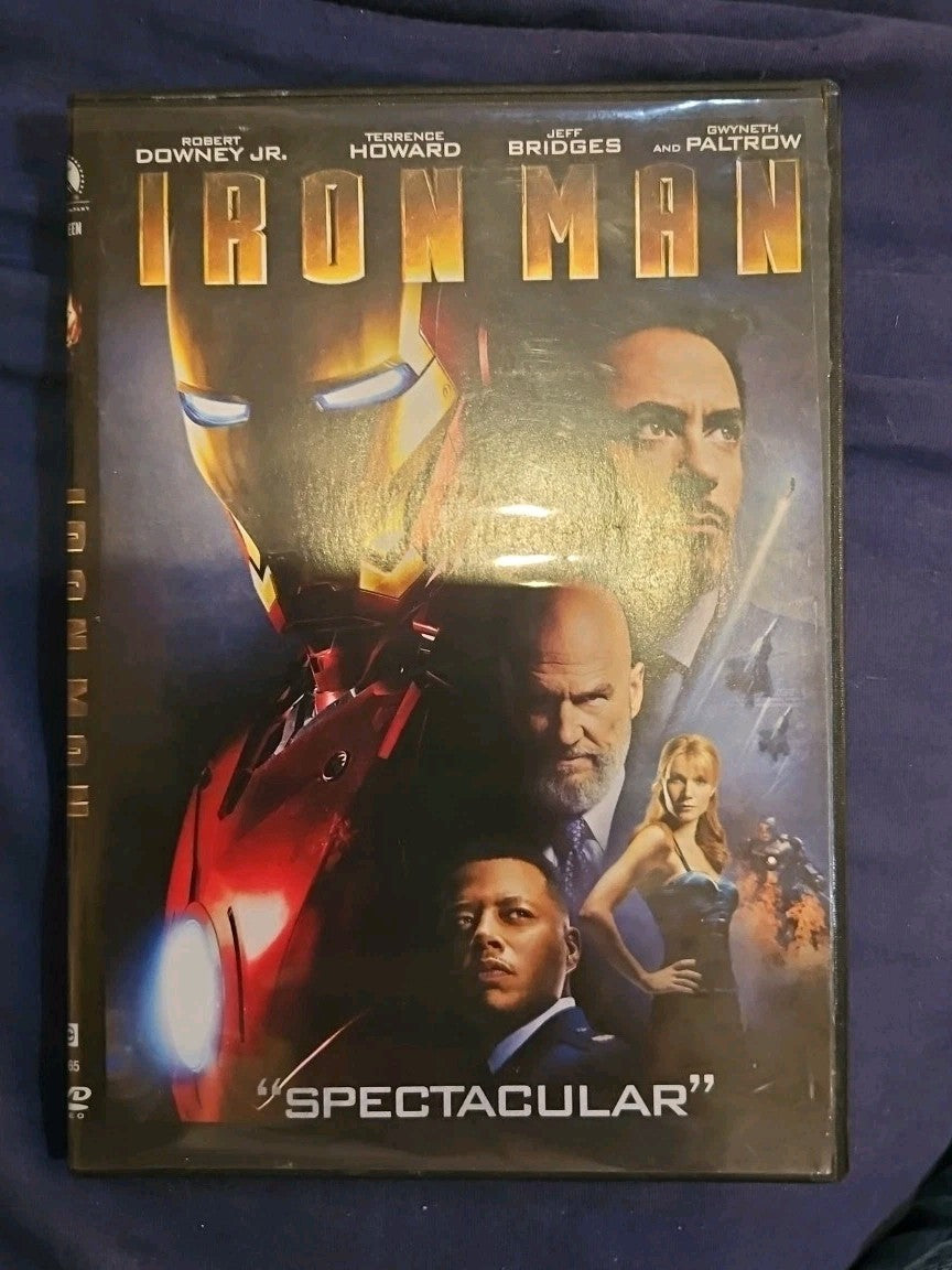 Iron Man (DVD, 2008) Slimcase. Cropped Sleeve.