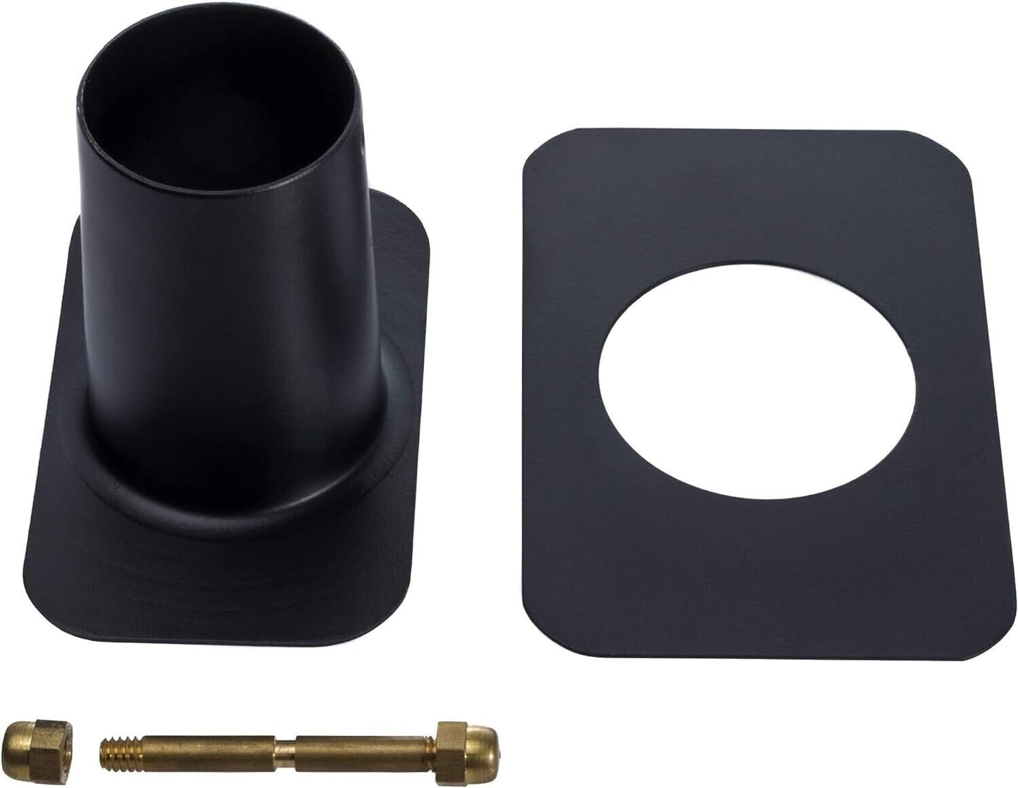 Monarch Rain Chains 20042 Black Aluminum Powder Coated Gutter Adapter for Chain