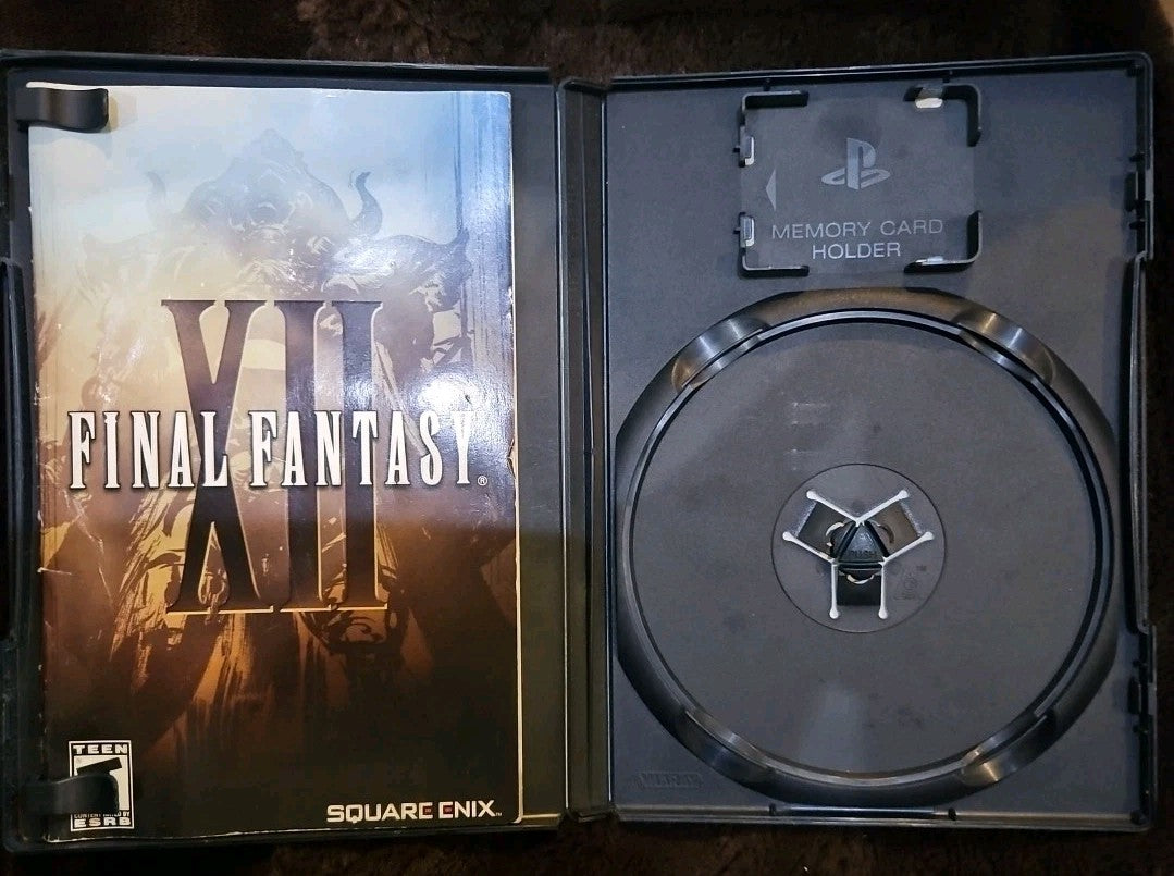 Final Fantasy XII (Sony PlayStation 2, 2006) No Game. Case. Artwork. Manual ONLY