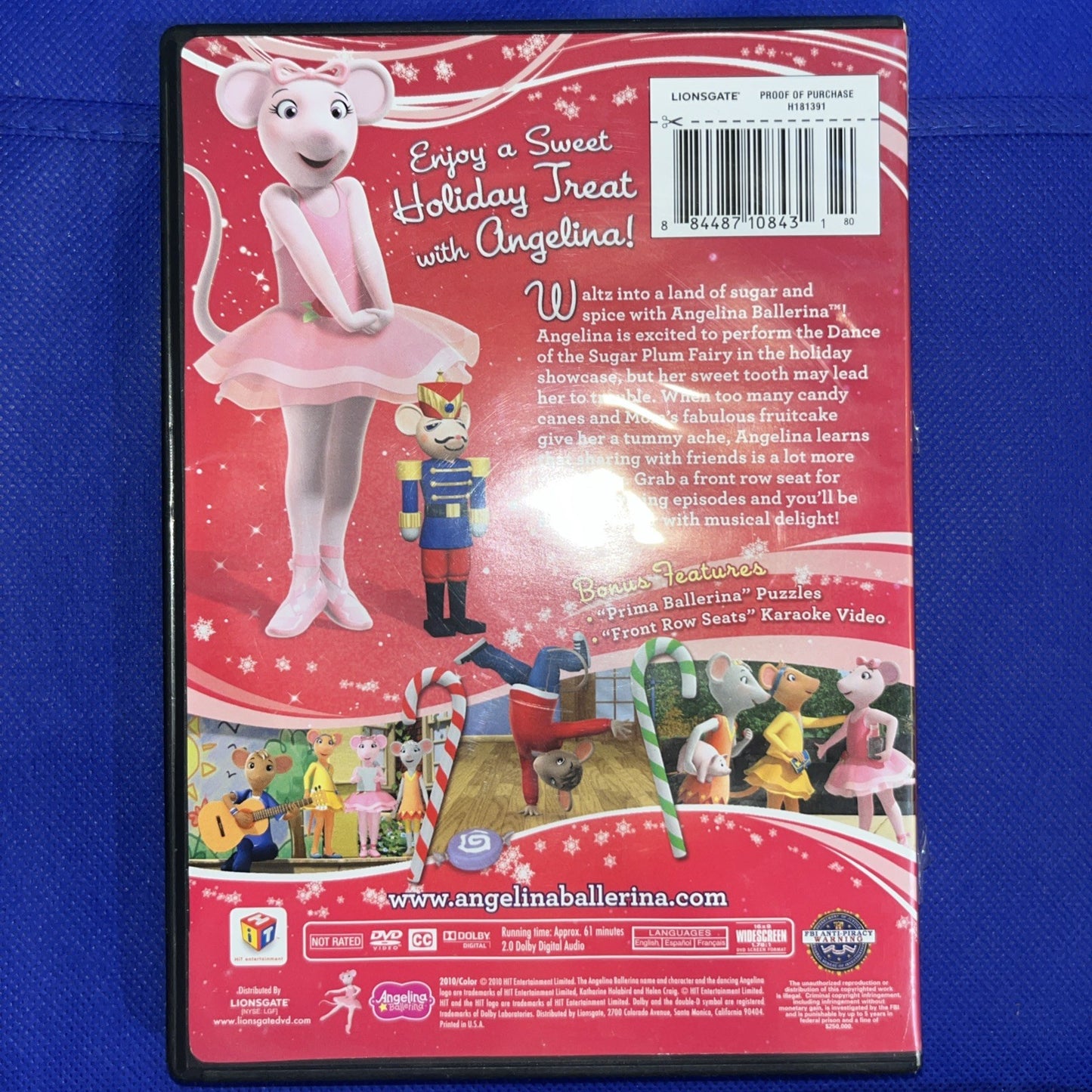 Angelina Ballerina: The Nutcracker Sweet (DVD, 2010)
