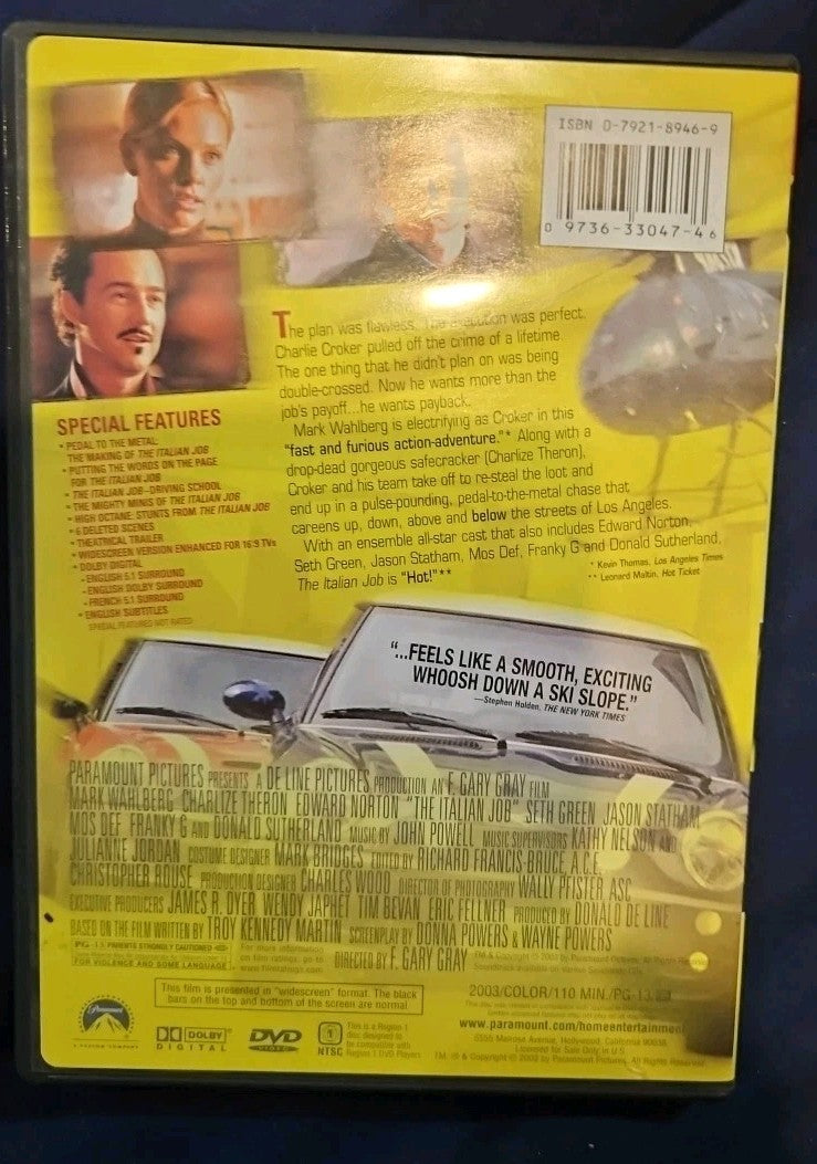 The Italian Job (DVD, 2003) New Sealed