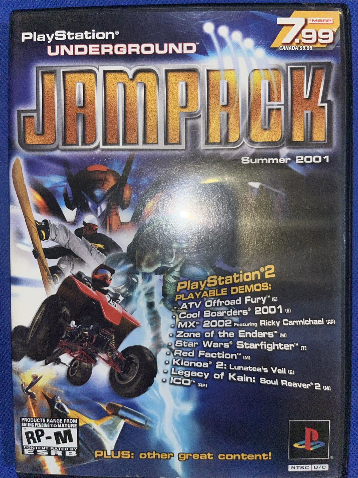 Jam Pack Fall 2001 (PS2) No Manual. Mint. Tested. No Scratches. New Case.