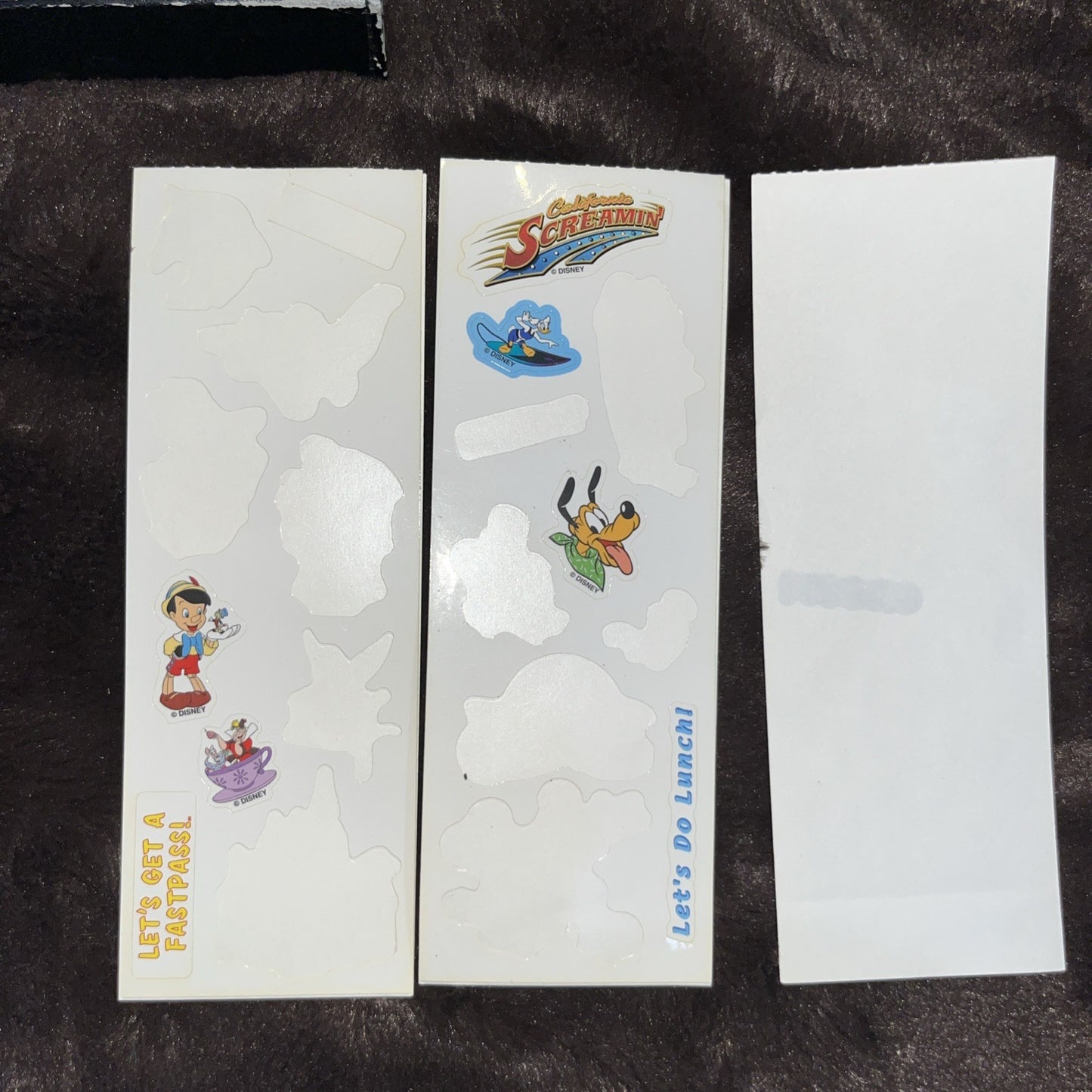 Disnay California Set Of Stickers 6” x 6”