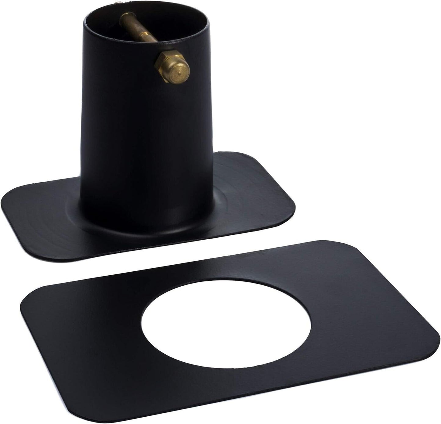 Monarch Rain Chains 20042 Black Aluminum Powder Coated Gutter Adapter for Chain