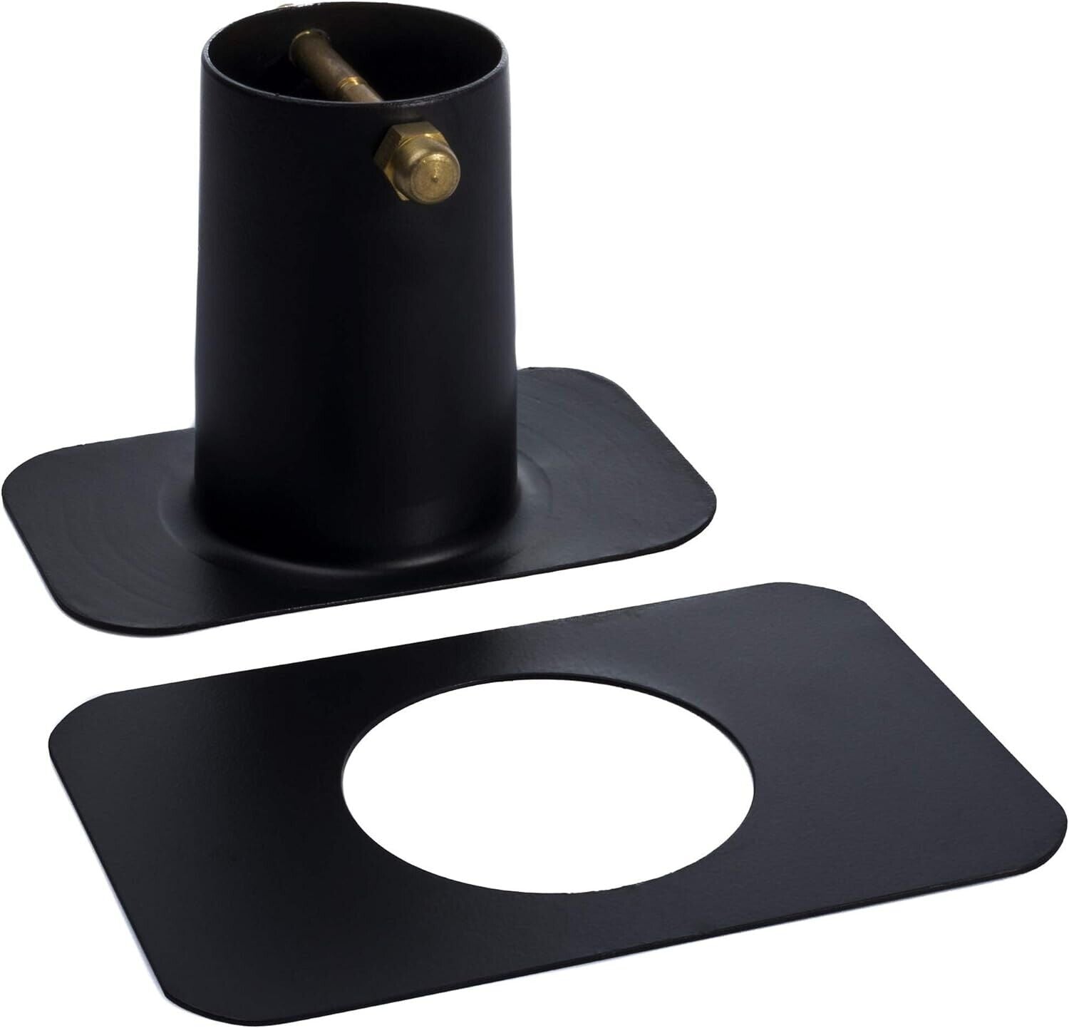 Monarch Rain Chains 20042 Black Aluminum Powder Coated Gutter Adapter for Chain