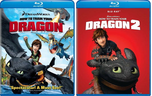 How to Train Your Dragon 1 & 2 (DVD, 2016)