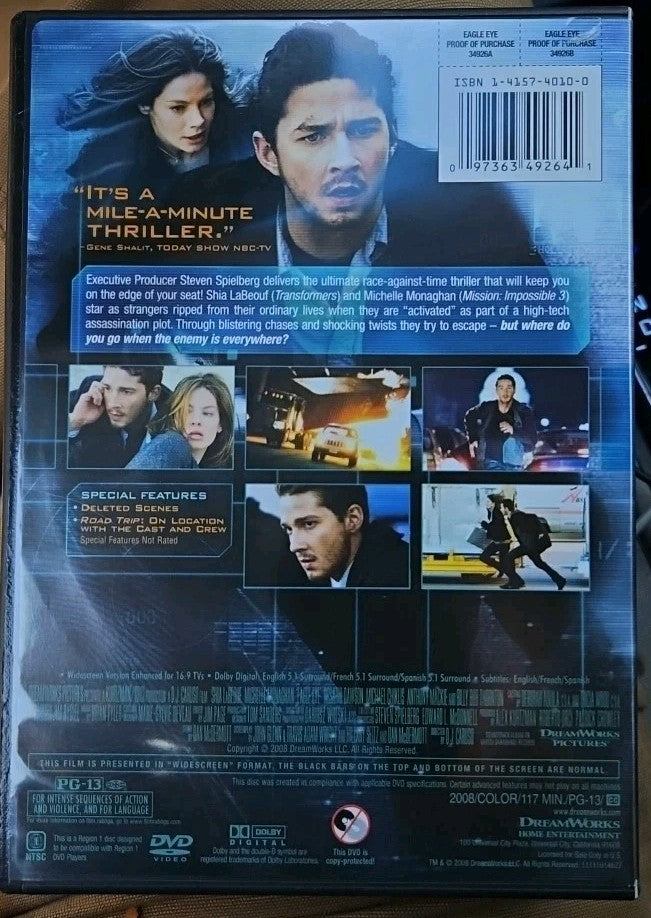 Eagle Eye (DVD, 2008) New Sealed