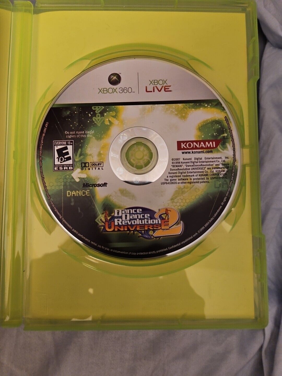 Dance Dance Revolution: Universe 2 (Microsoft Xbox 360, 2007)