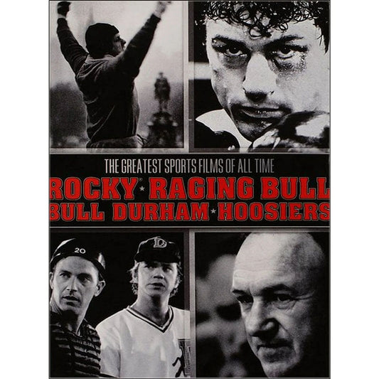 The Sports Giftset: Bull Durham / Hoosiers / Rocky / Raging Bull (DVD) BRAND NEW
