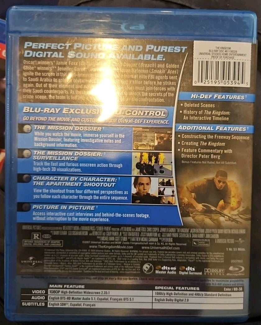 The Kingdom (Blu-ray, 2007) New. No Digital Download