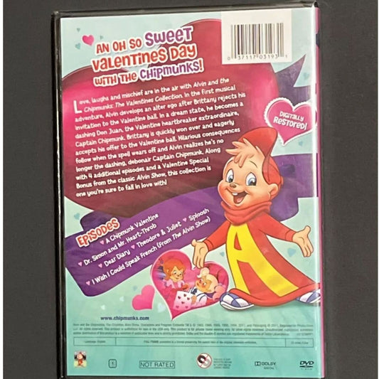 Alvin & the Chipmunks: Valentines Collection (DVD) Tested. No scratches. 