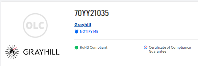 Input Modules Grayhill #70YY21035 20-36VDC # 518AG4