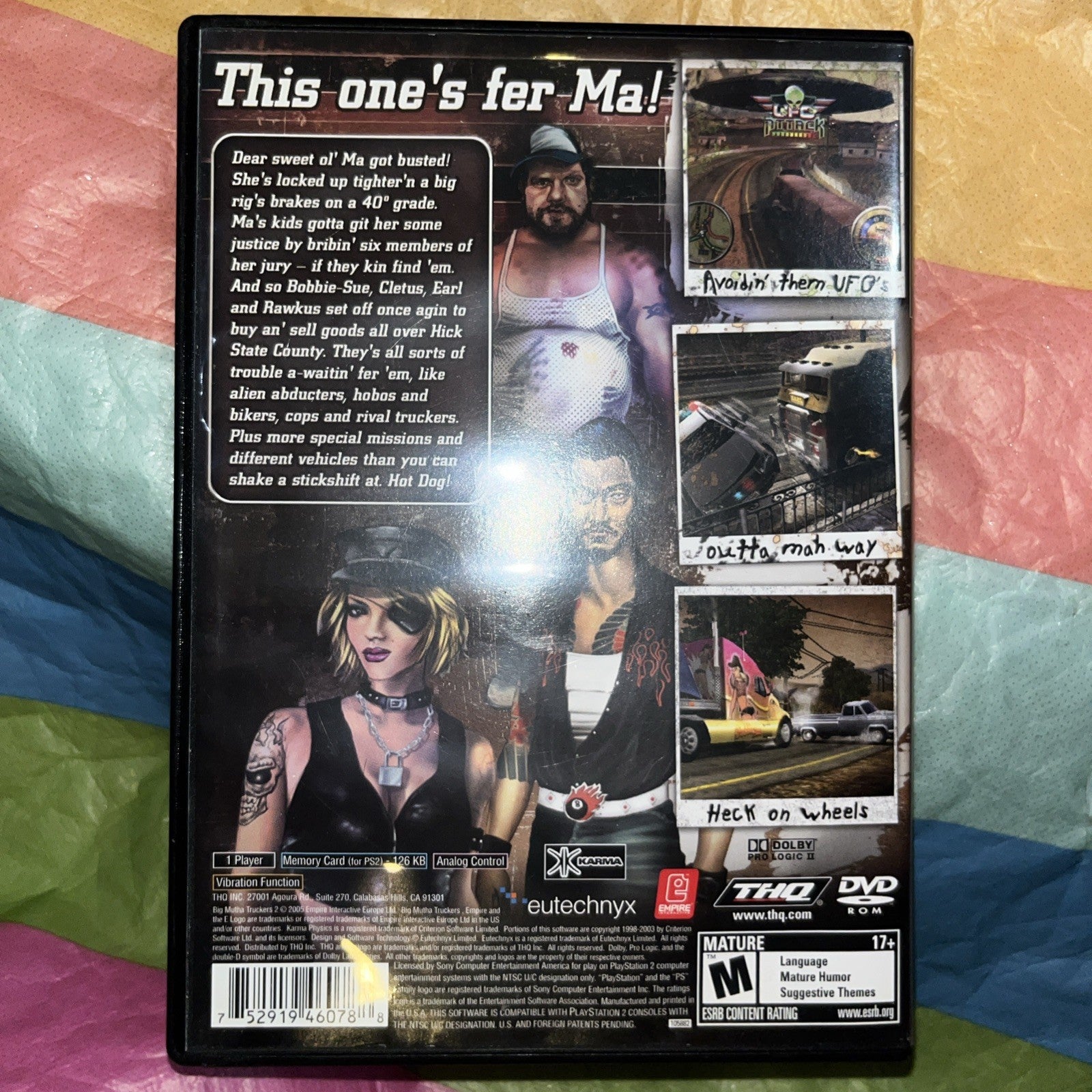 Big Mutha Truckers 2 (PS2) Tested. No Manual. No Scratches. See Pics