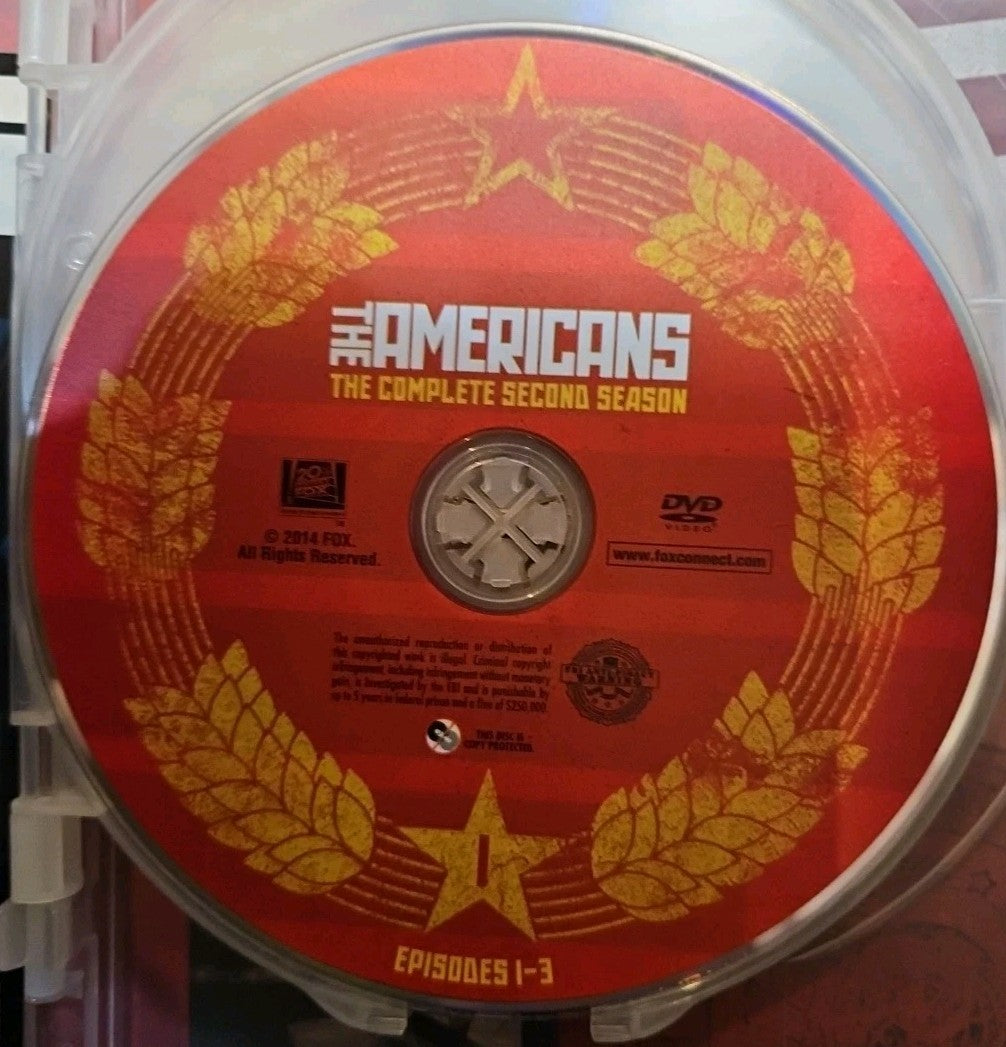 The Americans: the Complete Second Season (DVD, 2014) Missing Disc 2. Tested