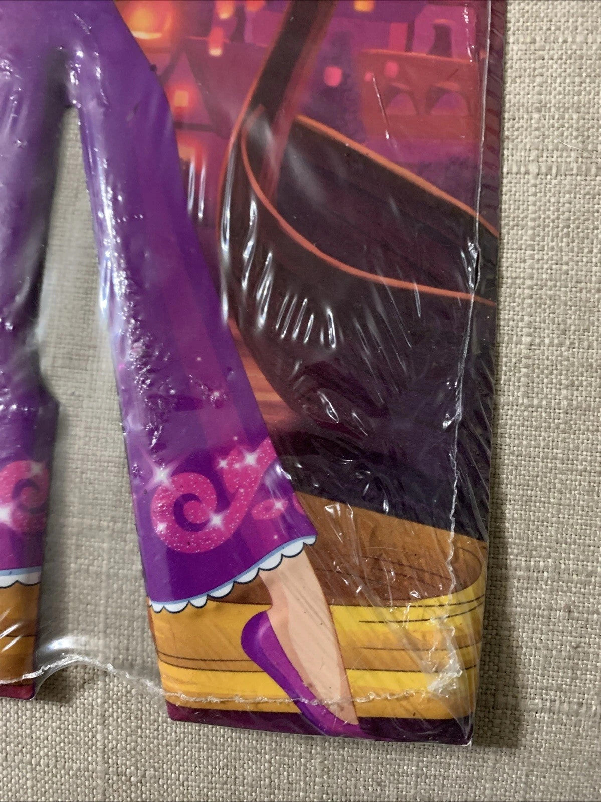 Disney Princess Rapunzel Decor Wall Sign Dimensional Letter "N" Metal Tin