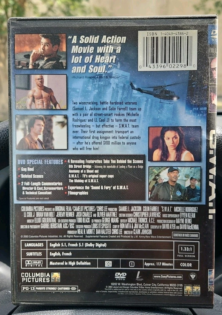 S.W.A.T. (DVD,  Full Screen Special Edition) Tested. Slim Case. Cropped Artwork