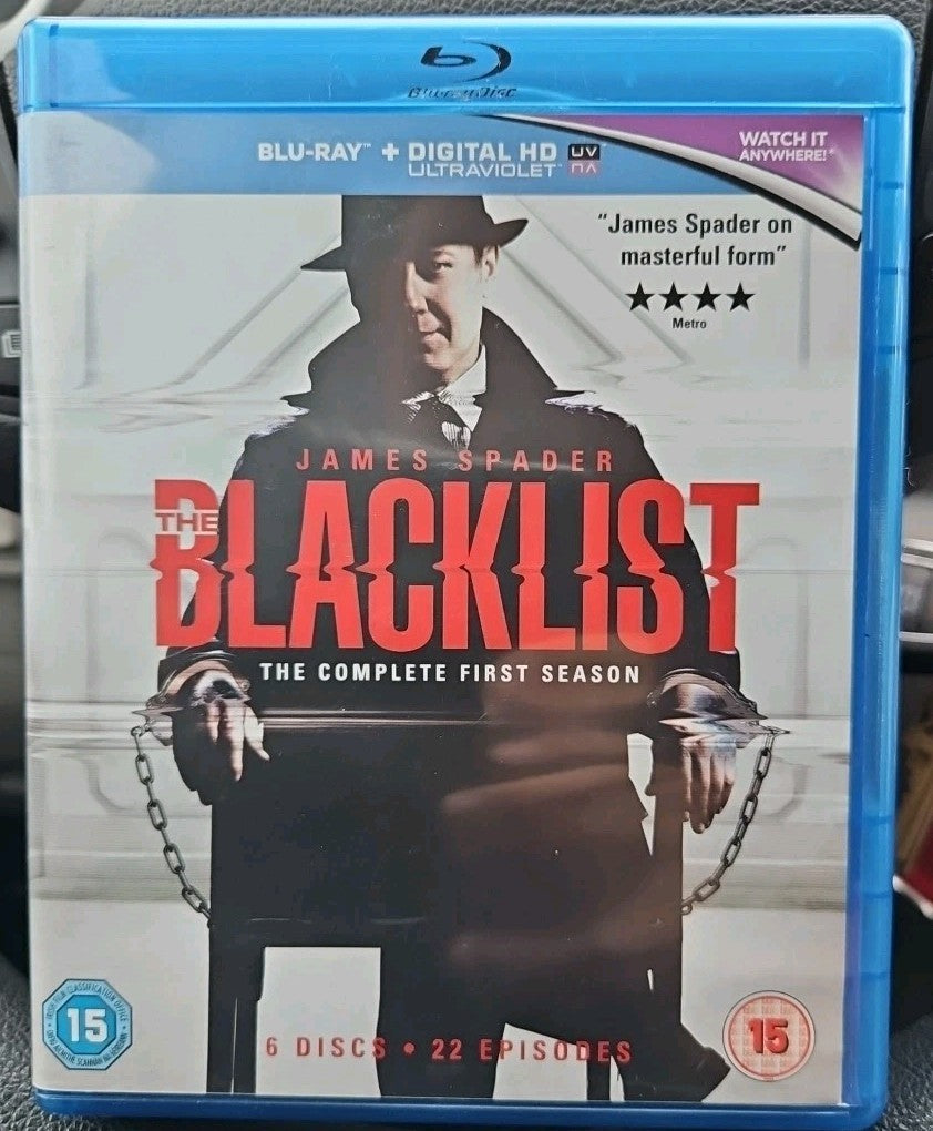Blacklist: Complete 1st  Season (Blu-ray) Sealed. Region 2. No Digital Download