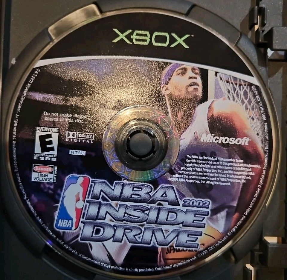 Nba Inside Drive 2002 (XBOX) Tested. No Scratches. New Case