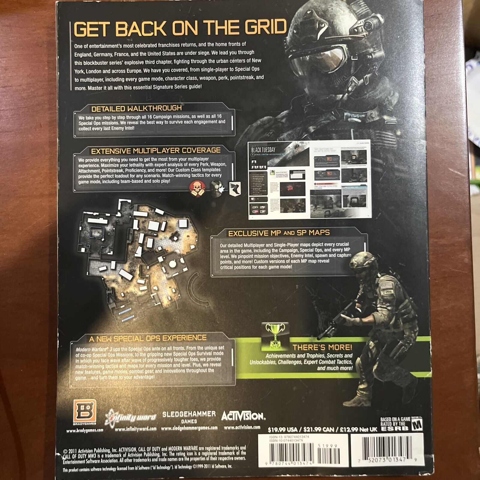 Call of Duty Modern Warfare 3 Strategy Guide Brady Games (Pre-owned, VG)
