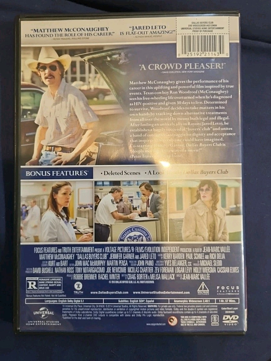 Dallas Buyers Club (DVD, 2013)