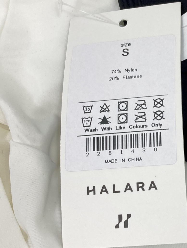 Halara Womens White Elastic Waist Pull On Yoga Shorts NWT Small