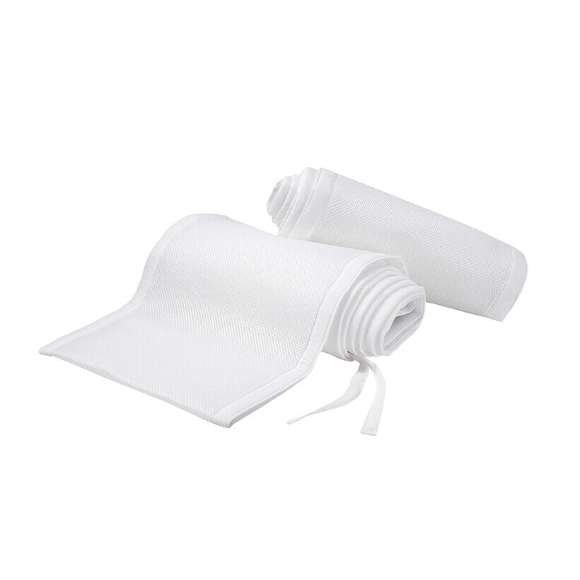 BreathableBaby Portable Mesh Crib Liner, White [Brand New]