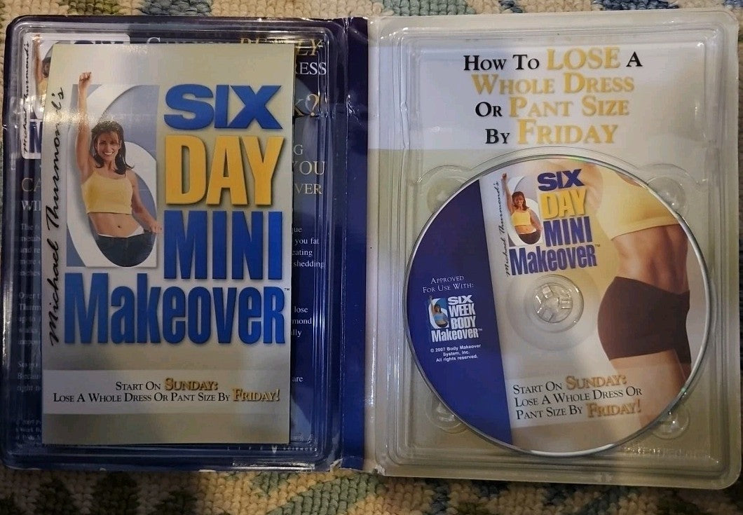 Six Day Mini Makeover (DVD) Tested. Minor Cover Wear
