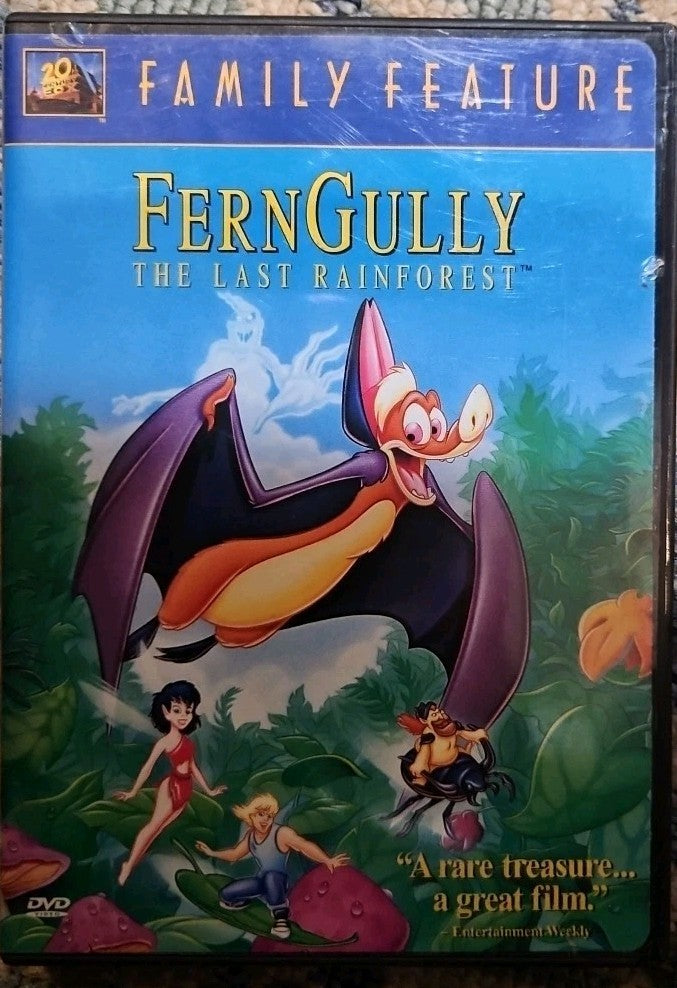 Ferngully: the Last Rainforest (DVD, 1992) Tested. New Case. Resealed