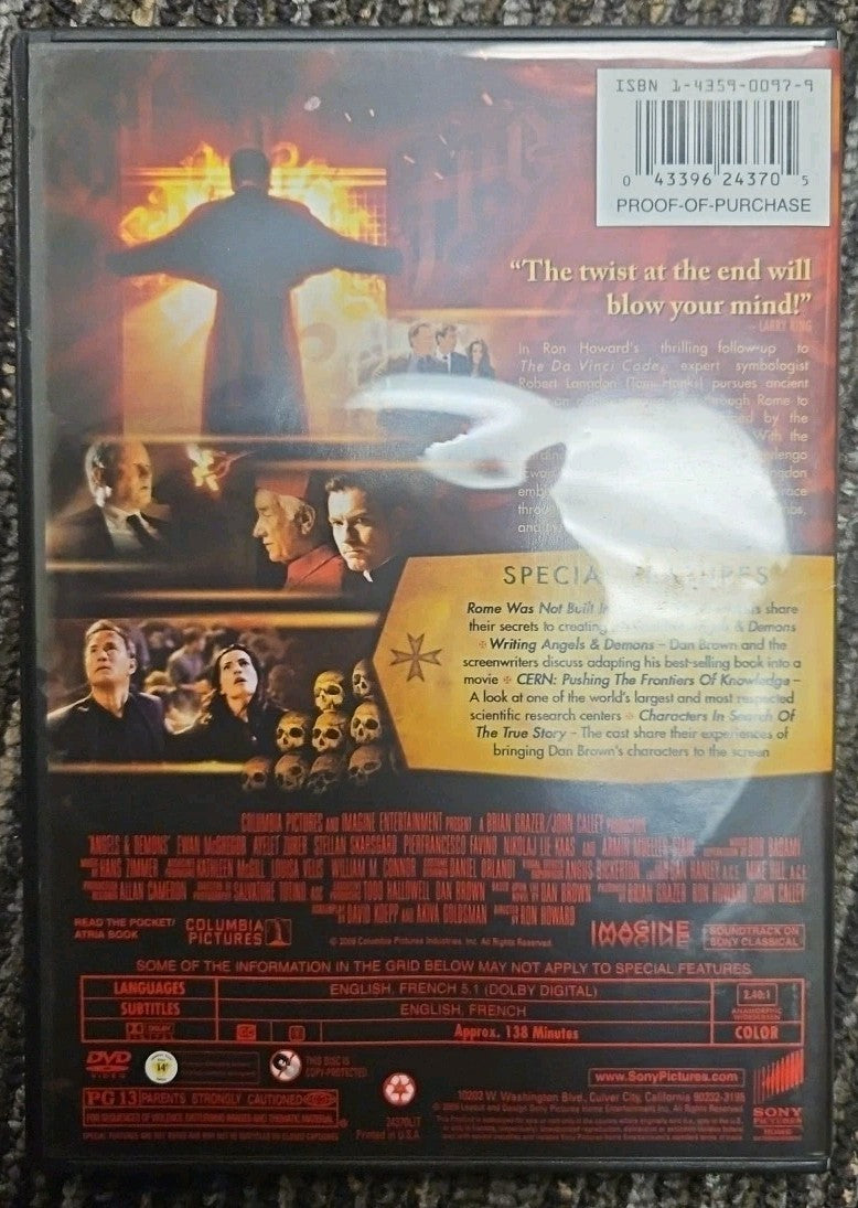 Angels & Demons (DVD, 2009) New Sealed