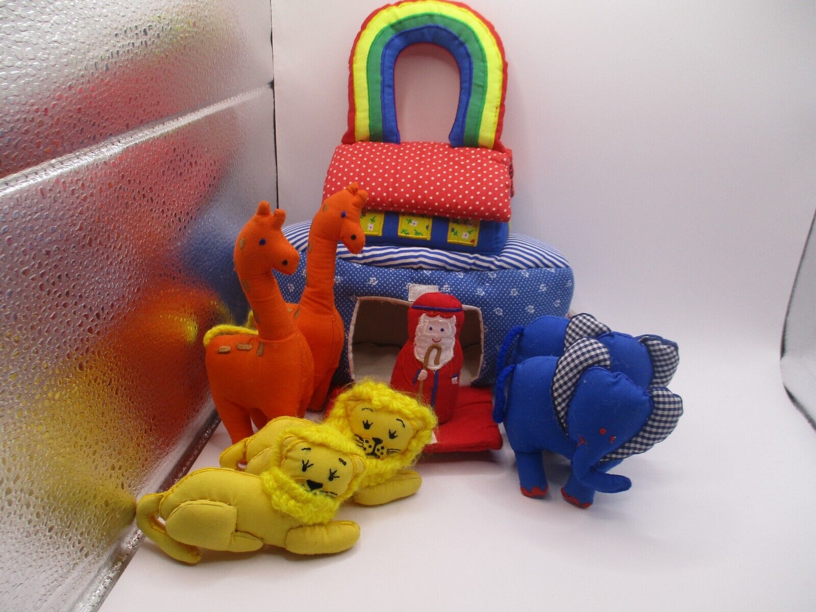 Cloth Fabric Plush Noah's Ark Kubla Kids Noah with Animals