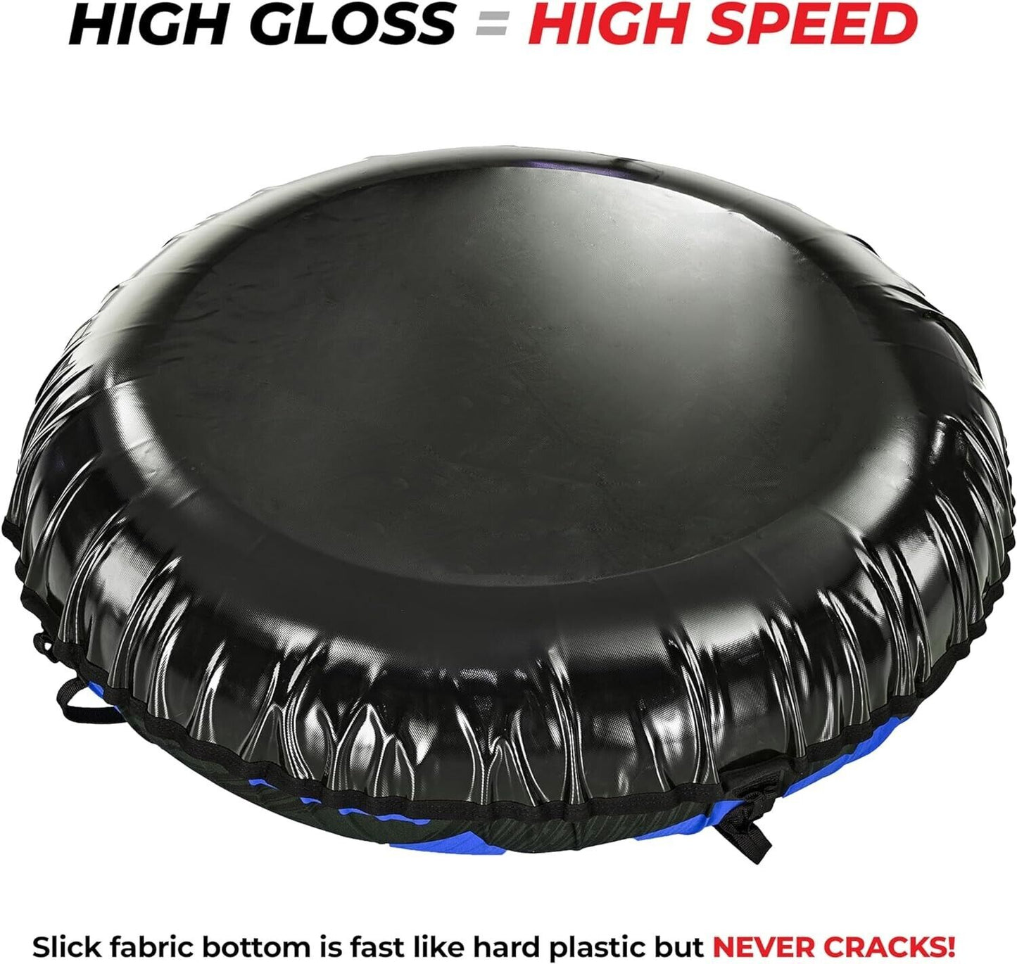 Toobski Snow/Ski Tube Sledding / Skiing Heavy Duty Black & Red NIB Retails $198