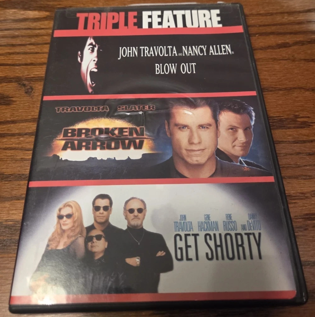 John Travolta - Triple Feature (DVD, 2008) Blow Out, Broken Arrow, Get Shorty