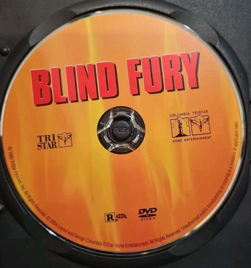 Blind Fury (DVD, 2004) Artwork Cropped. Slim Case. Tested