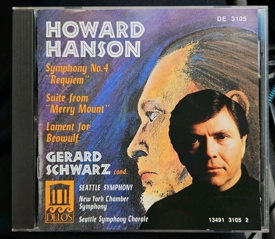 Sym 4/Merry Mount Ste/Lament/& by H. Hanson (CD, 1991)