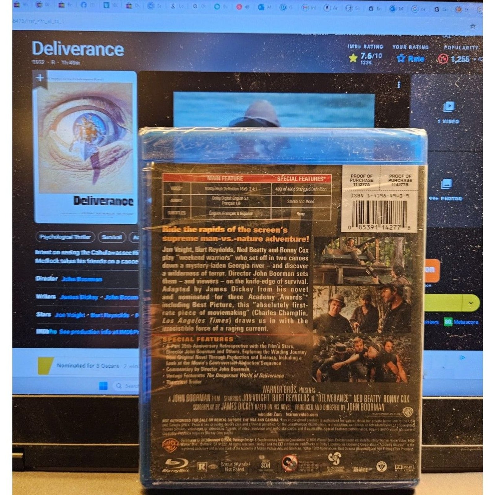 Deliverance (Bluray) Factory Sealed