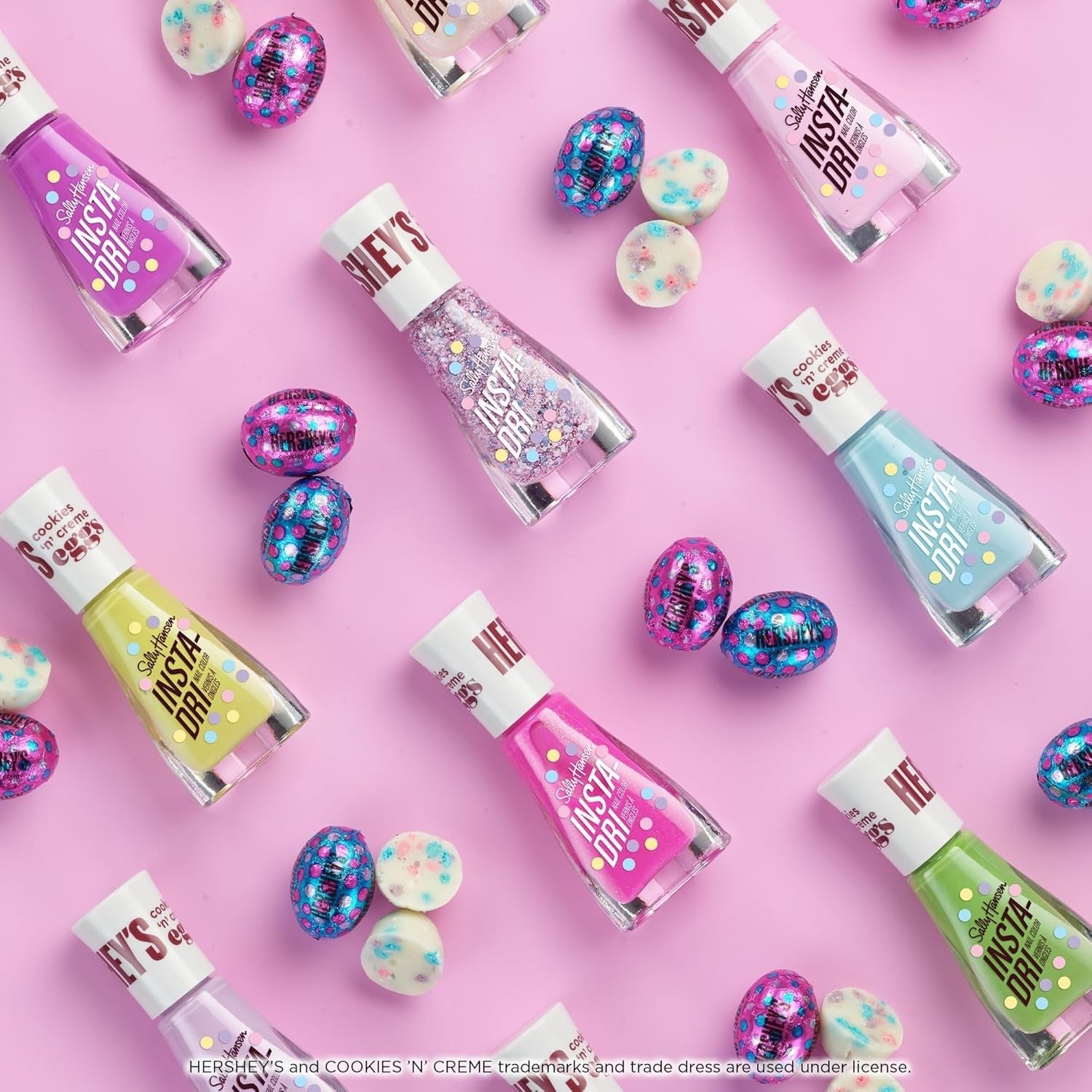 Hershey's Cookie 'n' Cream Eggs - 776 - Sally Henson Insta-Dri Nail Polish .31oz