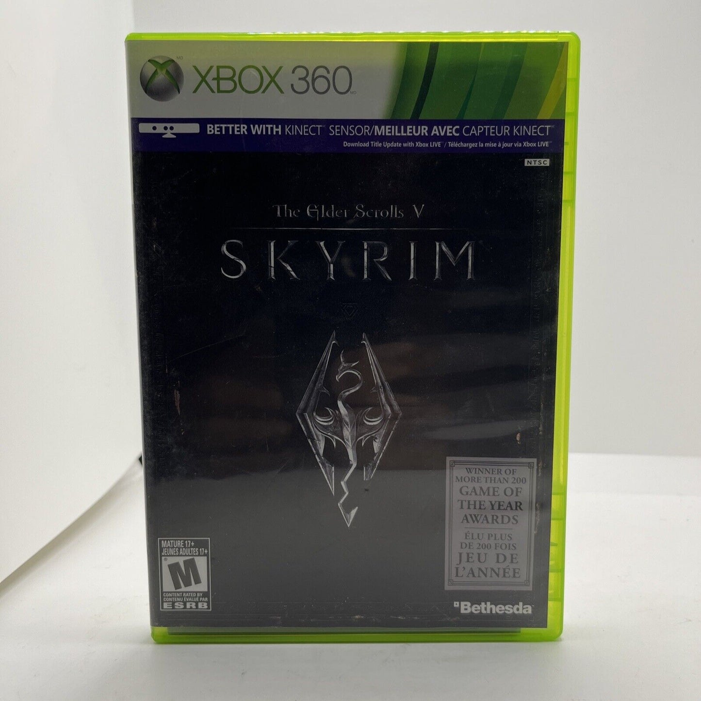 The Elder Scrolls V: Skyrim (Microsoft Xbox 360, 2011) Platinum Hits (CIB)