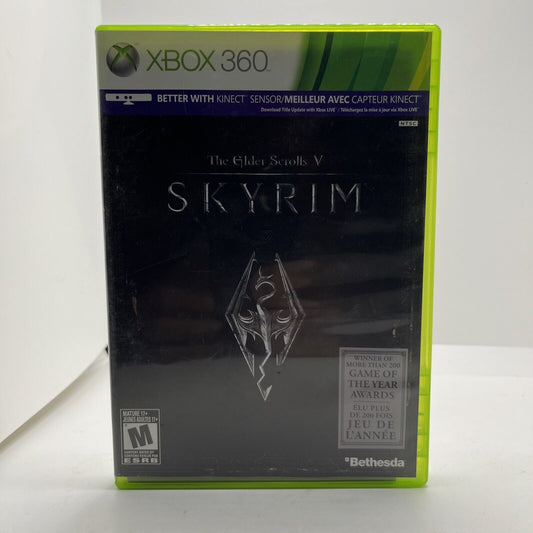 The Elder Scrolls V: Skyrim (Microsoft Xbox 360, 2011) Platinum Hits (CIB)