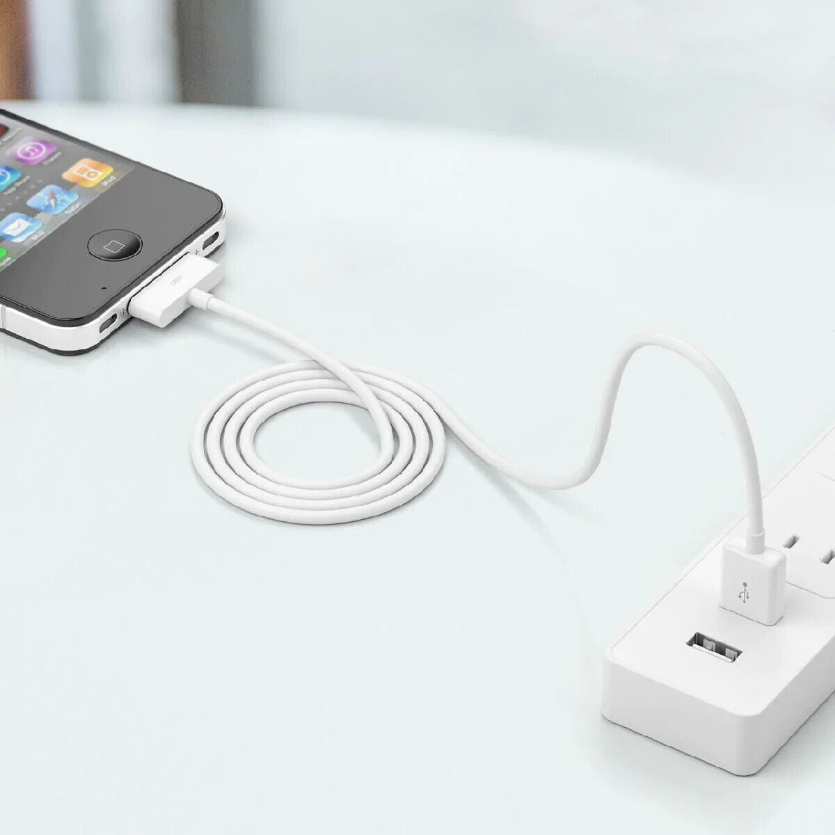 Power Add USB Sync Charge Cable for iPhone / iPad / iPod PO412W (Brand New)