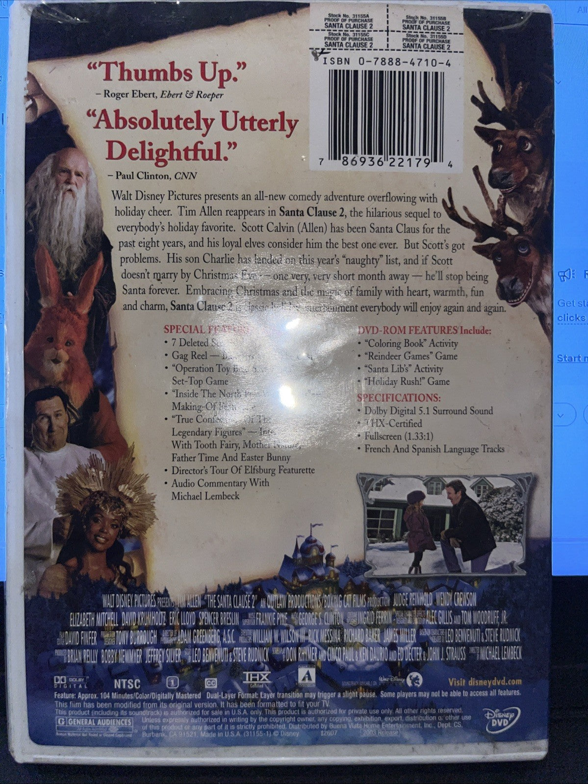 The Santa Clause 2 (DVD, 2003, Pan  Scan)