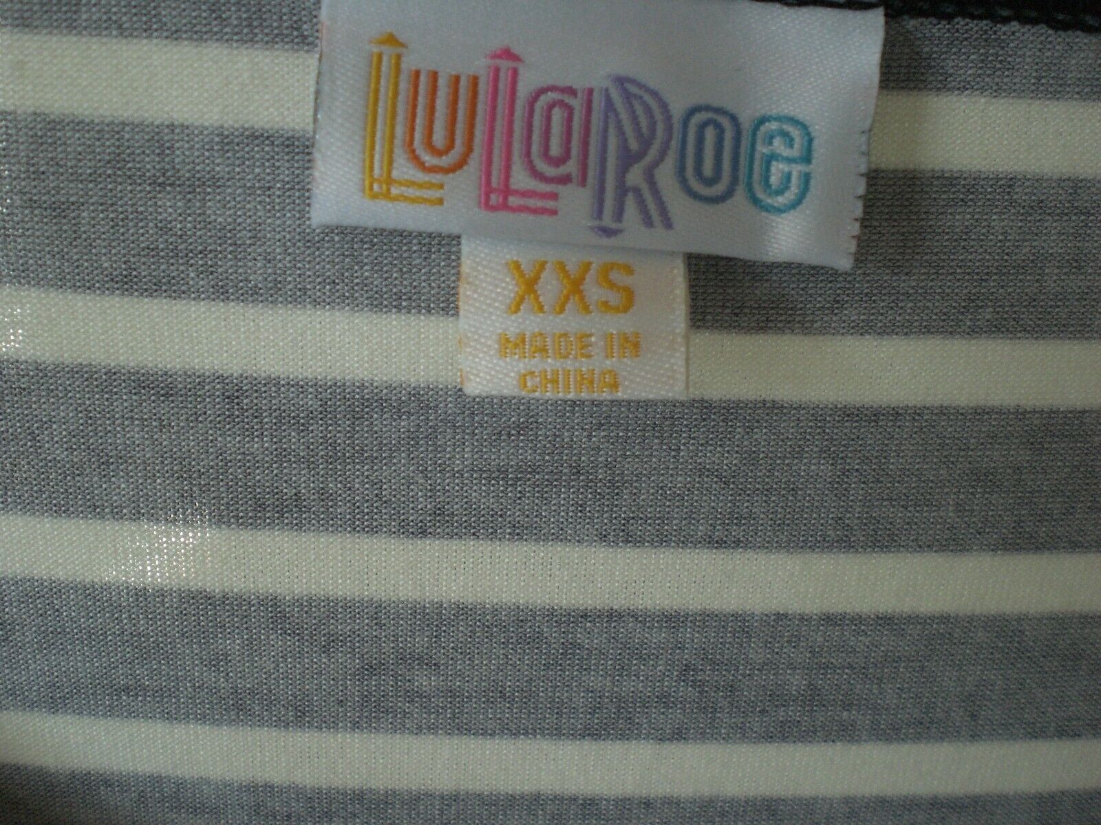 LuLaRoe Irma Black and White Stripe New with Tags