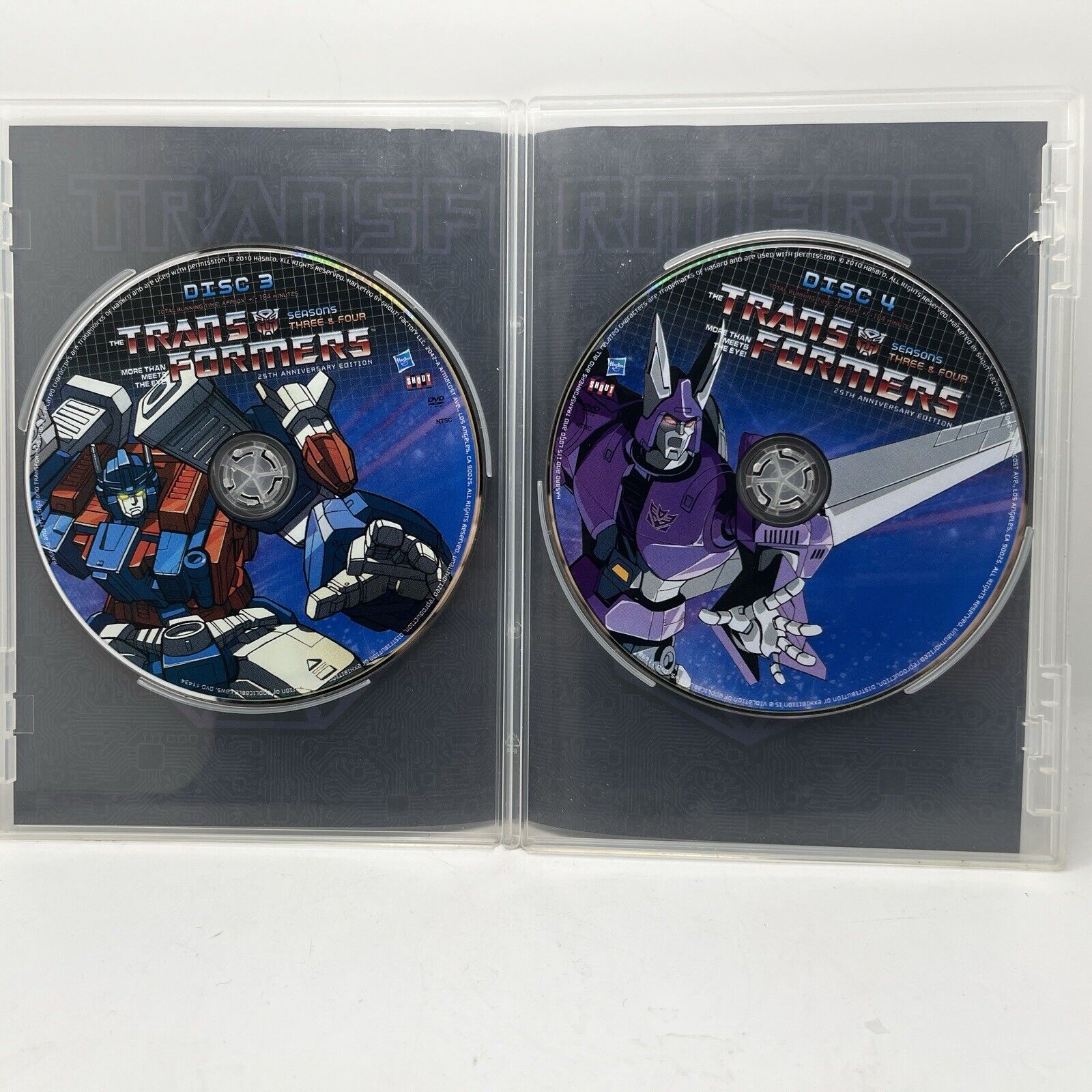 Transformers: Seasons Three and Four (DVD, 2010) Discs 3 & 4 Only