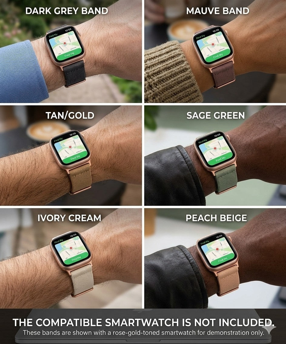 30mm Elastic Nylon Watch Band for Samsung Galaxy Watch Ultra 47mm Strap 6-Set