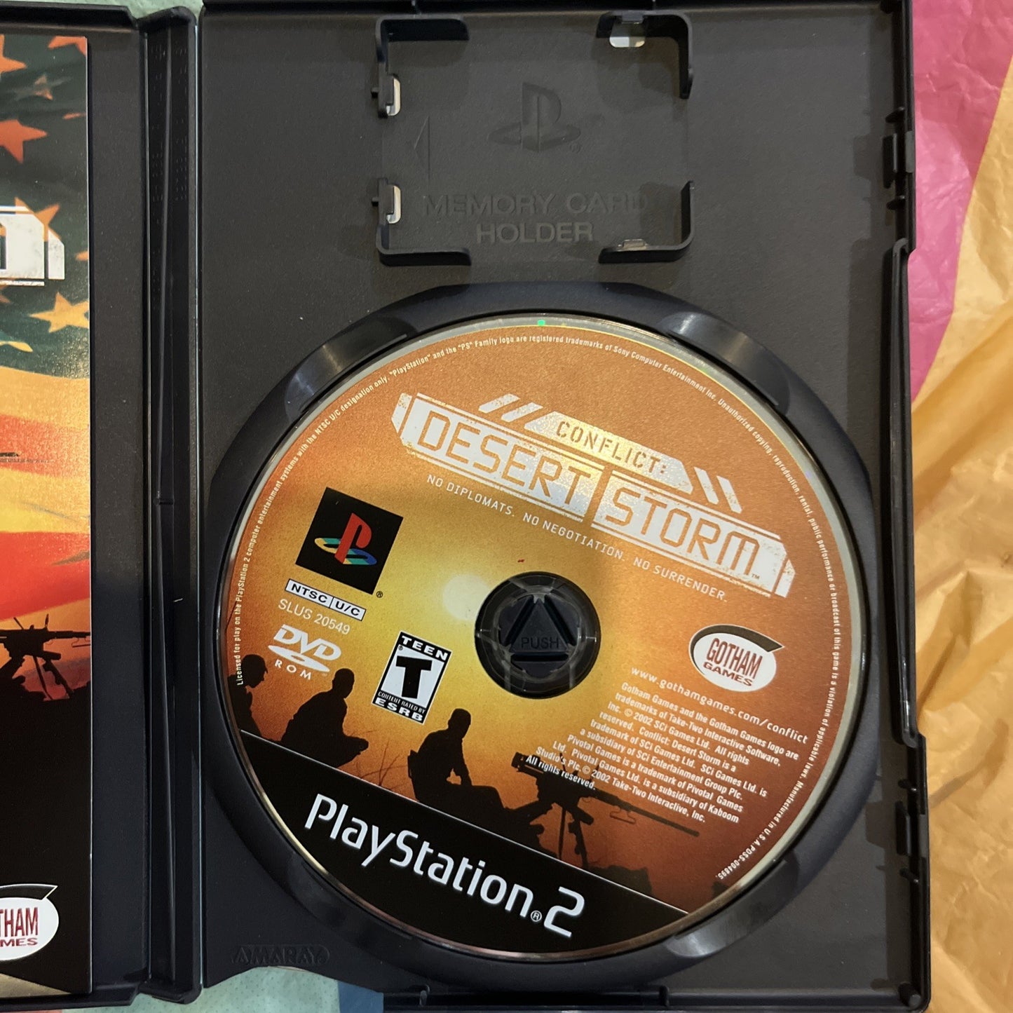 Conflict: Desert Storm (PS2) Tested. Manual + Reg Card.