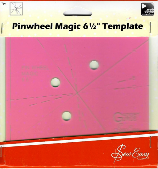 Sew Easy Pinwheel Magic 6.5" Template