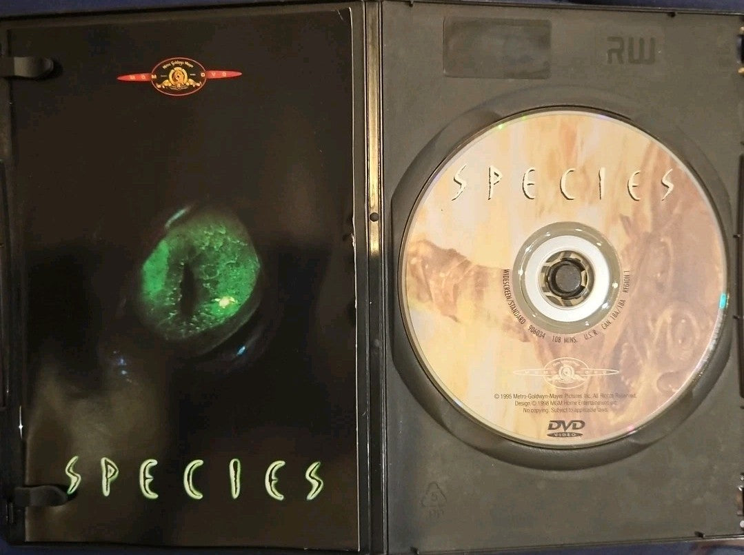 Species (DVD, 1995) Slimcase. Artworked Cropped. Tested