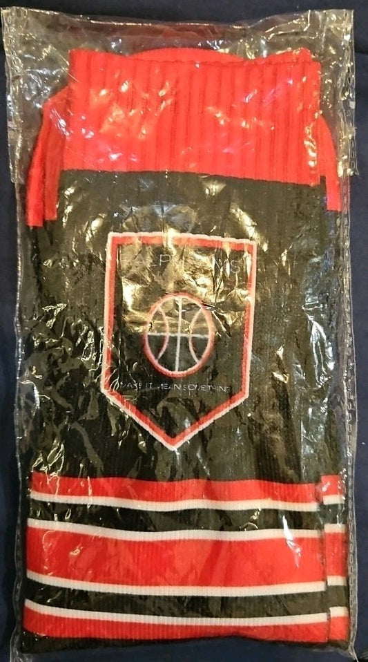 Ralph V MS Make It Mean Something Red/White/Black Socks Size 9-11