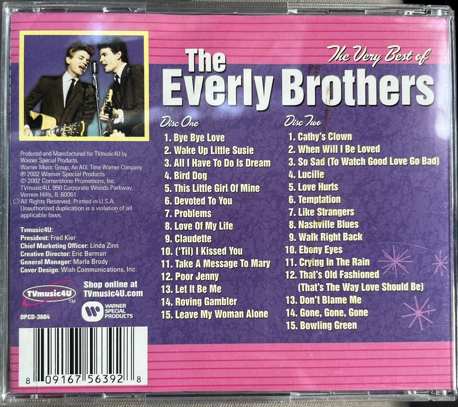Everly Brothers: The Very Best Of The Everly Brothers CD