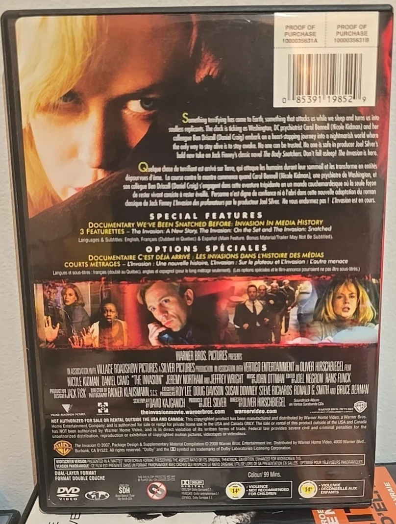 The Invasion (DVD, 2008)  Aged Artwork. Tested